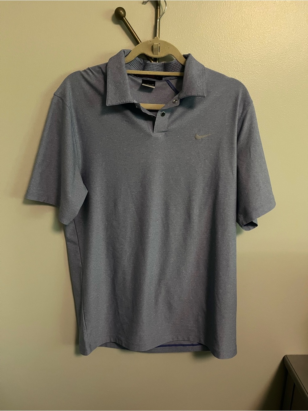 Nike Men’s Heather Slate Blue Polo
